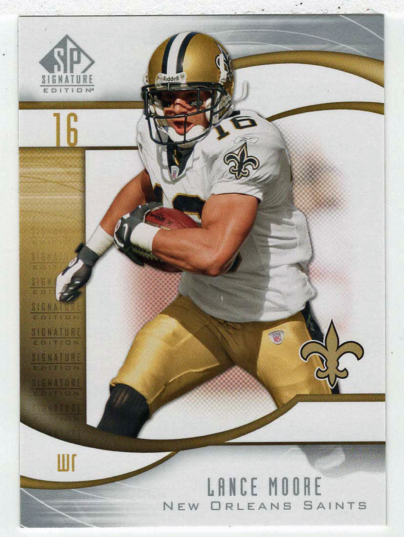 Lance Moore - New Orleans Saints (NFL Football Card) 2009 Upper Deck SP Signature # 123 Mint