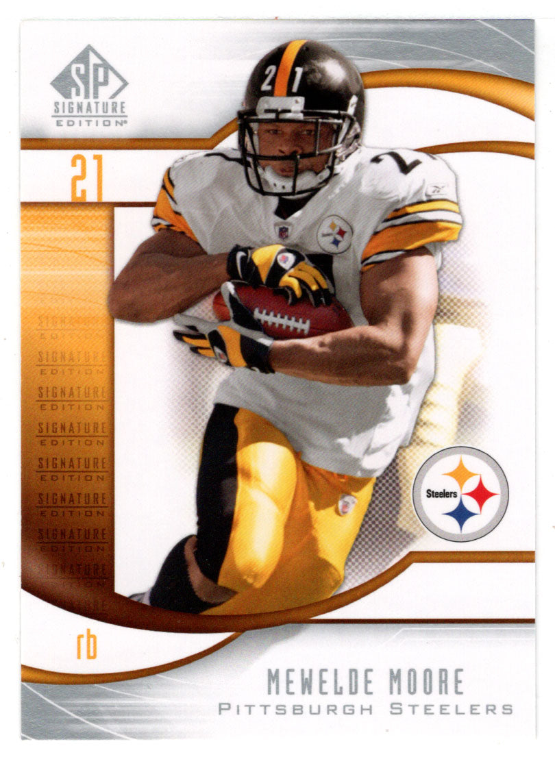 Mewelde Moore - Pittsburgh Steelers (NFL Football Card) 2009 Upper Deck SP Signature # 124 Mint