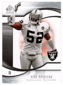 Kirk Morrison - Oakland Raiders (NFL Football Card) 2009 Upper Deck SP Signature # 126 Mint