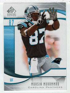 Muhsin Muhammad - Carolina Panthers (NFL Football Card) 2009 Upper Deck SP Signature # 129 Mint