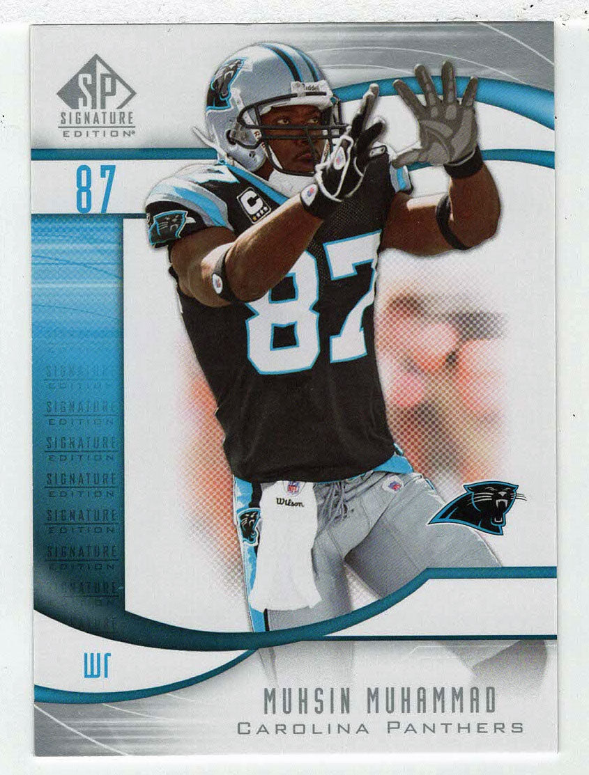 Muhsin Muhammad - Carolina Panthers (NFL Football Card) 2009 Upper Deck SP Signature # 129 Mint