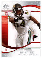 Mike Peterson - Atlanta Falcons (NFL Football Card) 2009 Upper Deck SP Signature # 137 Mint