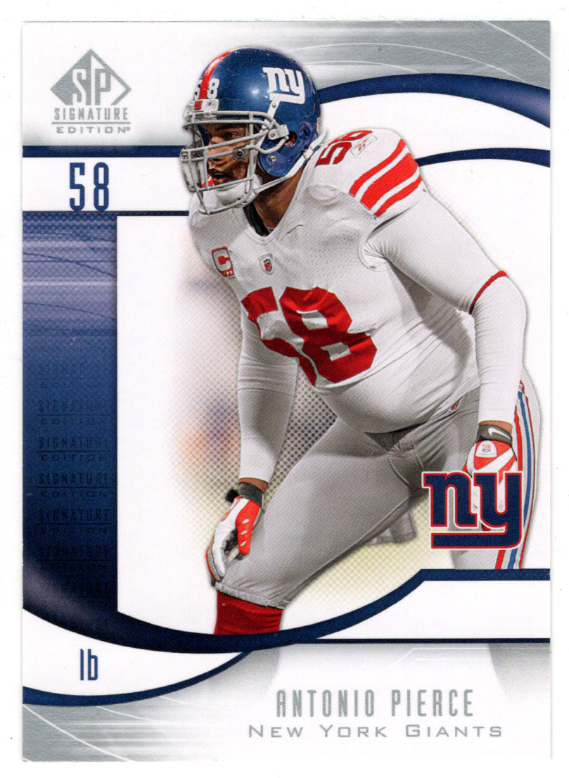 Antonio Pierce - New York Giants (NFL Football Card) 2009 Upper Deck SP Signature # 139 Mint