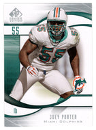 Joey Porter - Miami Dolphins (NFL Football Card) 2009 Upper Deck SP Signature # 141 Mint