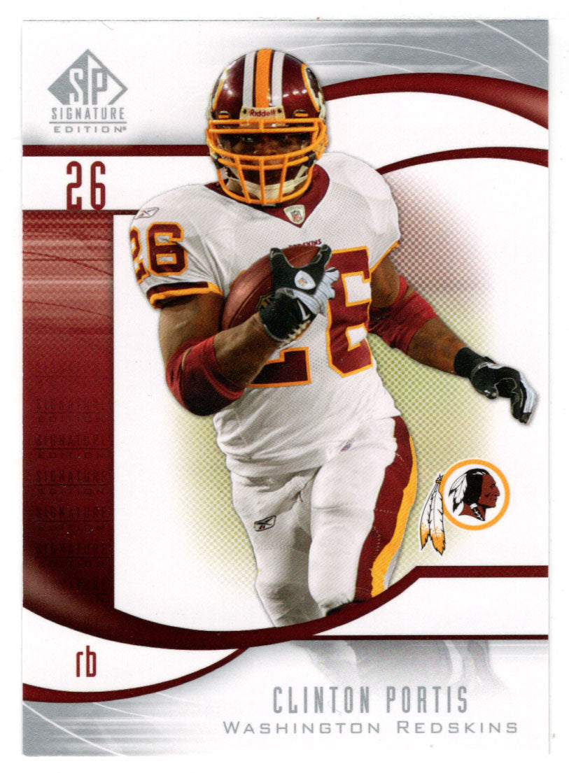 Clinton Portis - Washington Redskins (NFL Football Card) 2009 Upper Deck SP Signature # 142 Mint