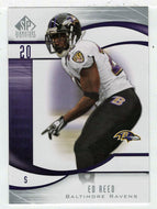 Ed Reed - Baltimore Ravens (NFL Football Card) 2009 Upper Deck SP Signature # 144 Mint