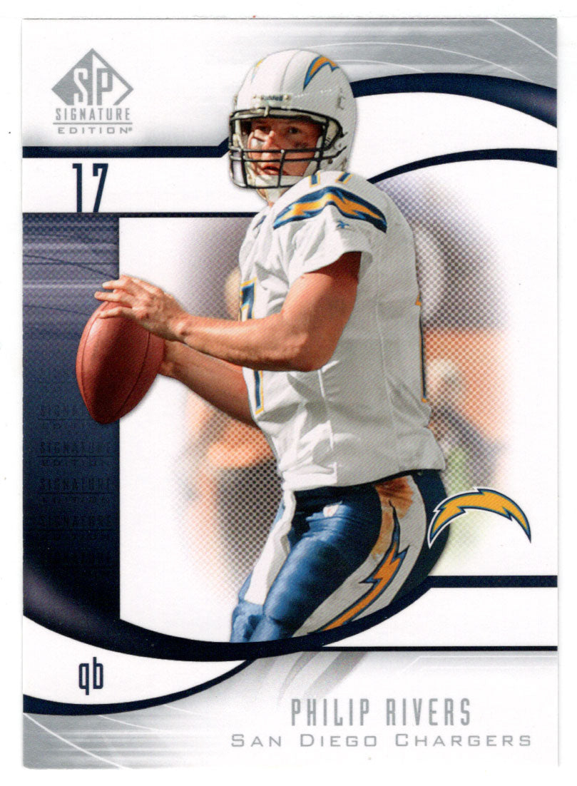 Philip Rivers - San Diego Chargers (NFL Football Card) 2009 Upper Deck SP Signature # 147 Mint