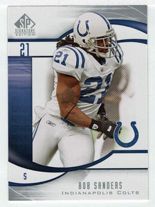 Bob Sanders - Indianapolis Colts (NFL Football Card) 2009 Upper Deck SP Signature # 157 Mint