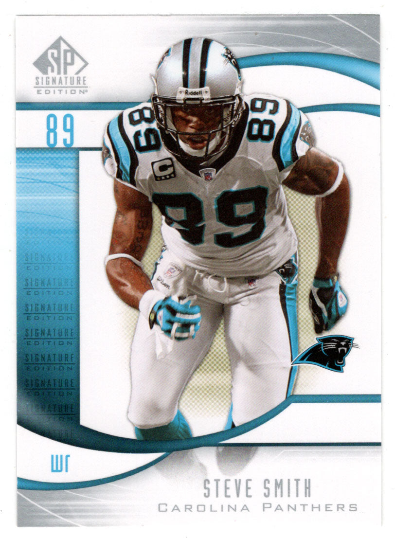 Steve Smith - Carolina Panthers (NFL Football Card) 2009 Upper Deck SP Signature # 167 Mint