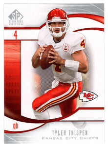 Tyler Thigpen - Kansas City Chiefs (NFL Football Card) 2009 Upper Deck SP Signature # 172 Mint