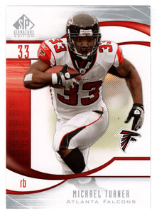 Michael Turner - Atlanta Falcons (NFL Football Card) 2009 Upper Deck SP Signature # 176 Mint