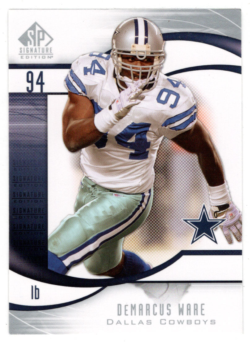 DeMarcus Ware - Dallas Cowboys (NFL Football Card) 2009 Upper Deck SP Signature # 182 Mint