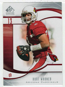 Kurt Warner - Arizona Cardinals (NFL Football Card) 2009 Upper Deck SP Signature # 183 Mint