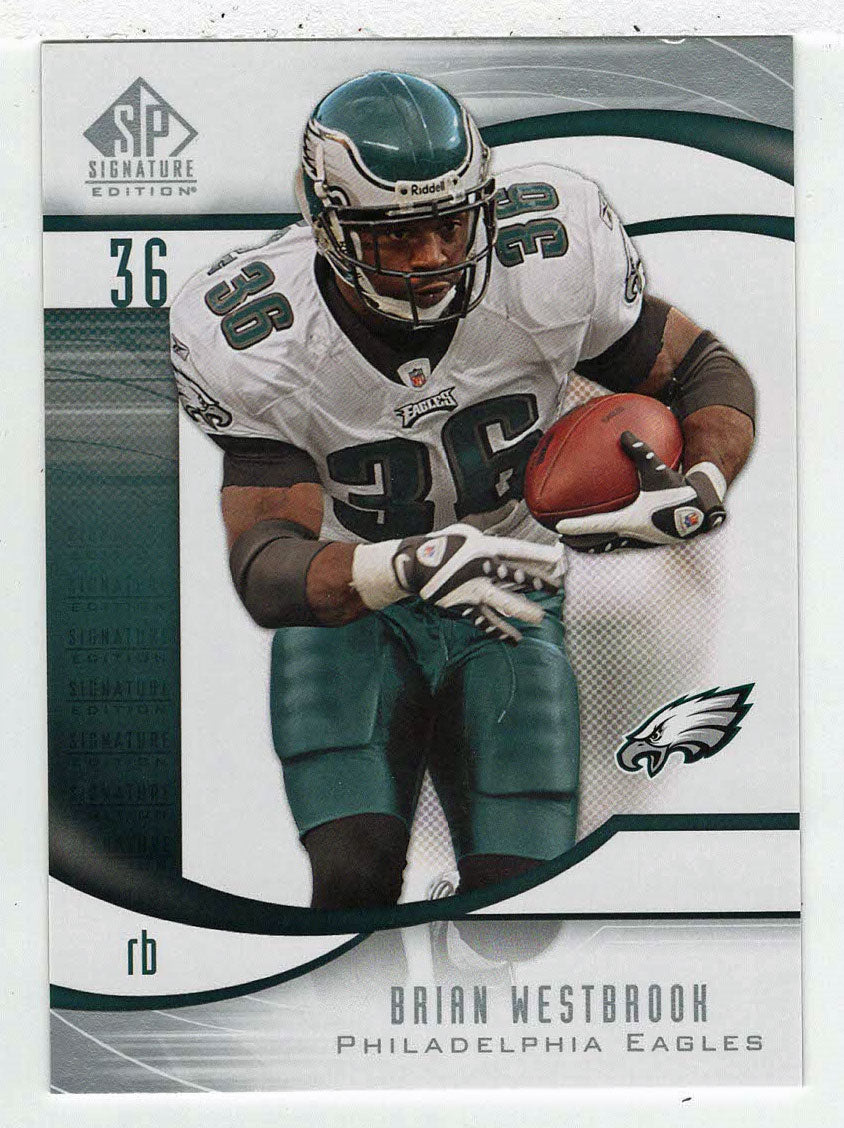 Brian Westbrook - Philadelphia Eagles (NFL Football Card) 2009 Upper Deck SP Signature # 188 Mint