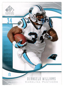 DeAngelo Williams - Carolina Panthers (NFL Football Card) 2009 Upper Deck SP Signature # 192 Mint