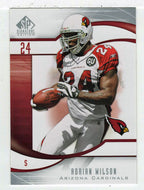 Adrian Wilson - Arizona Cardinals (NFL Football Card) 2009 Upper Deck SP Signature # 197 Mint