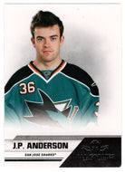 J.P. Anderson - San Jose Sharks (NHL Hockey Card) 2010-11 Panini All Goalies # 74 NM/MT