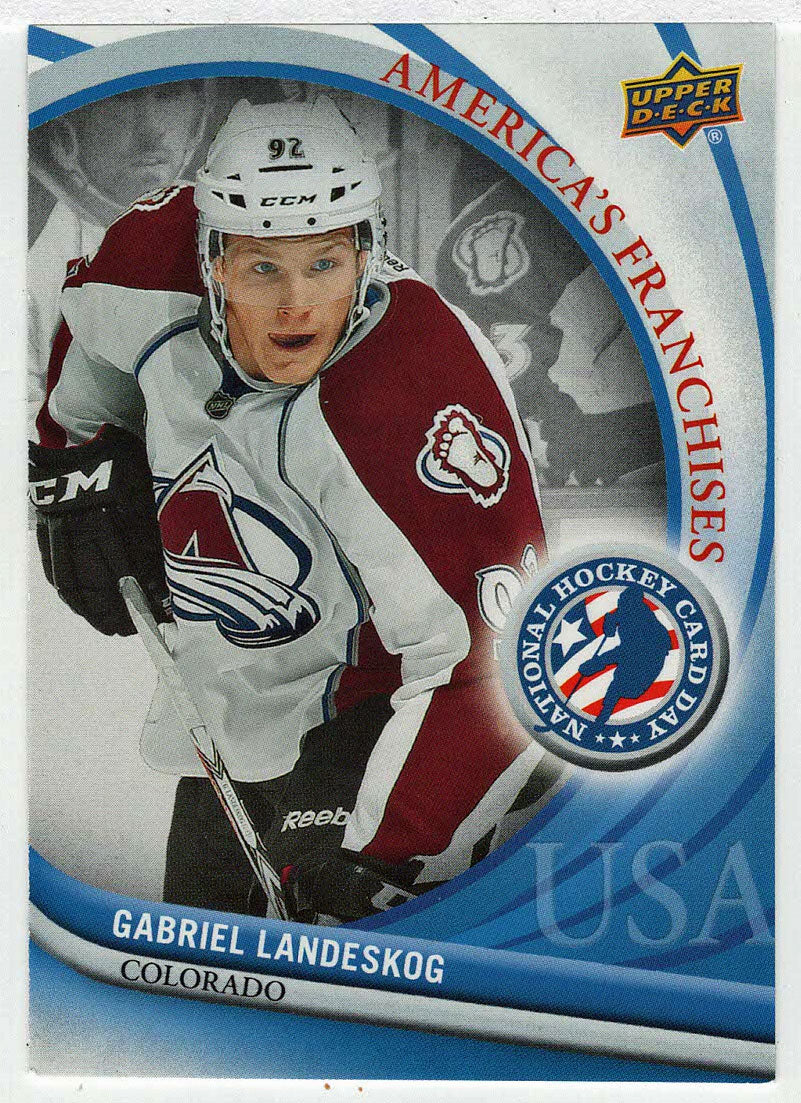 Gabriel Landeskog - Colorado Avalanche (NHL Hockey Card) 2011 - 2012 Upper Deck National Hockey Card Day USA # 1 Mint