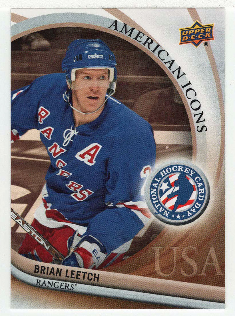 Brian Leetch - New York Rangers (NHL Hockey Card) 2011 - 2012 Upper Deck National Hockey Card Day USA # 15 Mint