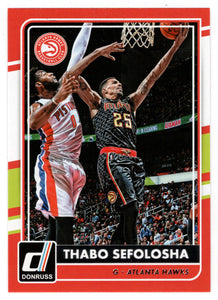 Thabo Sefolosha - Atlanta Hawks (NBA Basketball Card) 2015-16 Donruss # 185 Mint