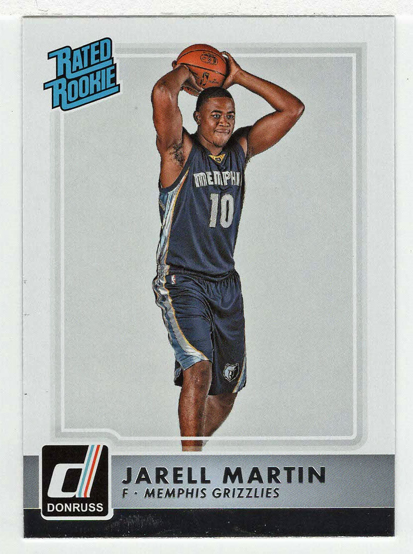 Jarell Martin RC - Memphis Grizzlies - Rated Rookie (NBA Basketball Card) 2015-16 Donruss # 247 Mint