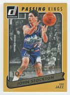 John Stockton 6/105 - Utah Jazz - Passing Kings Career (NBA Basketball Card) 2015-16 Donruss # 19 Mint