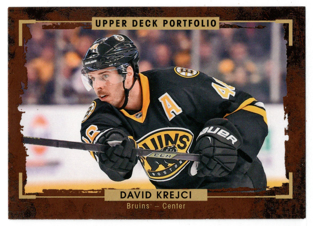 David Krejci - Boston Bruins (NHL Hockey Card) 2015-16 Upper Deck Portfolio # 4 Mint