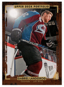 Gabriel Landeskog - Colorado Avalanche (NHL Hockey Card) 2015-16 Upper Deck Portfolio # 85 Mint
