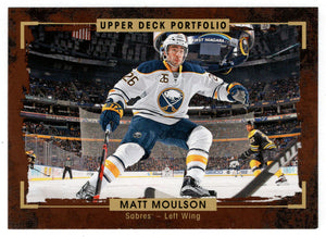Matt Moulson - Buffalo Sabres (NHL Hockey Card) 2015-16 Upper Deck Portfolio # 87 Mint