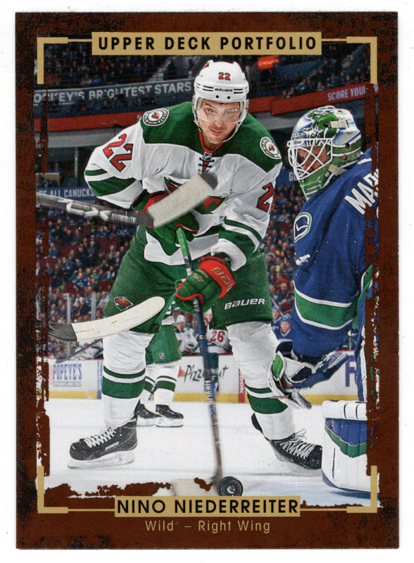 Nino Niederreiter - Minnesota Wild (NHL Hockey Card) 2015-16 Upper Deck Portfolio # 104 Mint