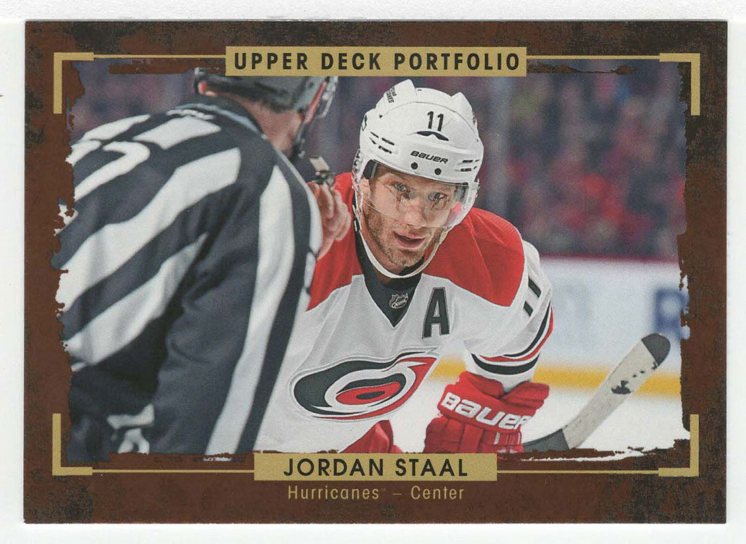 Jordan Staal - Carolina Hurricanes (NHL Hockey Card) 2015-16 Upper Deck Portfolio # 118 Mint