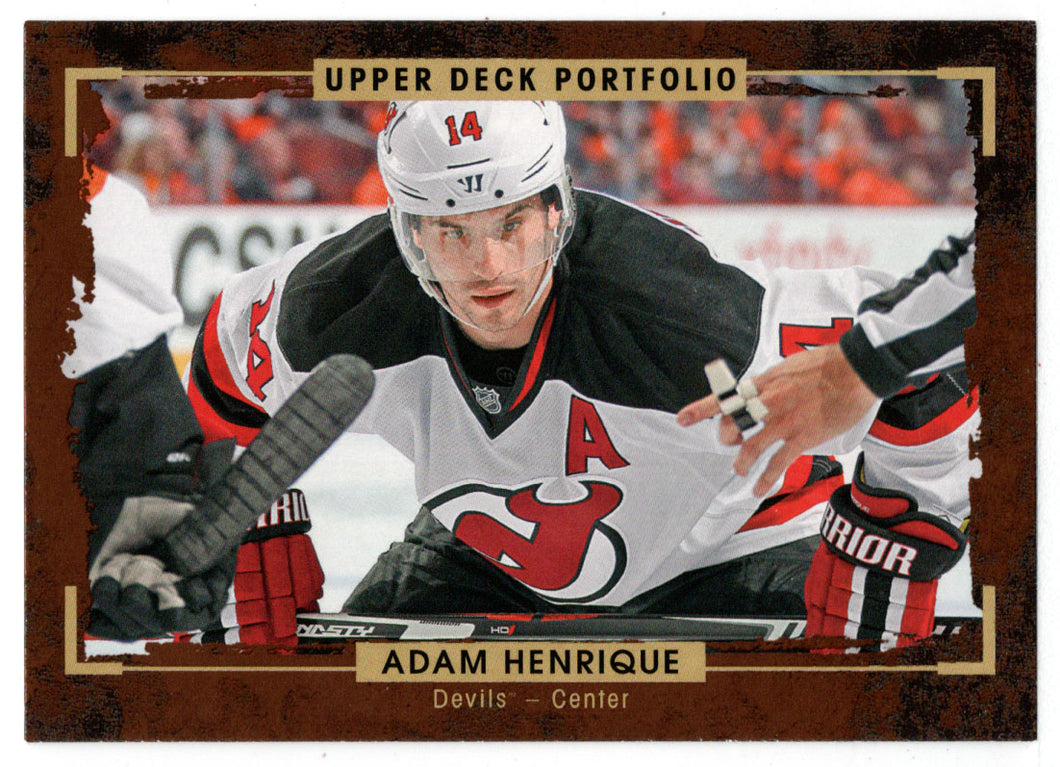 Adam Henrique - New Jersey Devils (NHL Hockey Card) 2015-16 Upper Deck Portfolio # 132 Mint