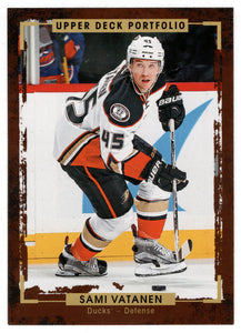 Sami Vatanen - Anaheim Ducks (NHL Hockey Card) 2015-16 Upper Deck Portfolio # 141 Mint