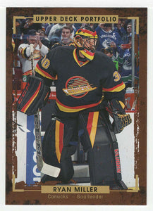 Ryan Miller - Vancouver Canucks (NHL Hockey Card) 2015-16 Upper Deck Portfolio # 153 Mint