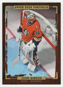John Gibson - Anaheim Ducks (NHL Hockey Card) 2015-16 Upper Deck Portfolio # 163 Mint