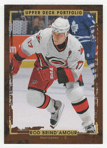 Rod Brind'Amour - Carolina Hurricanes (NHL Hockey Card) 2015-16 Upper Deck Portfolio # 184 Mint