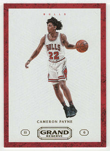 Cameron Payne - Chicago Bulls (NBA Basketball Card) 2016-17 Panini Grand Reserve # 8 Mint