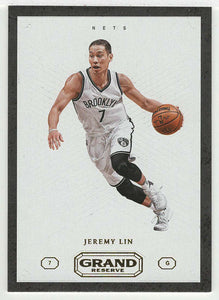Jeremy Lin - Brooklyn Nets (NBA Basketball Card) 2016-17 Panini Grand Reserve # 48 Mint