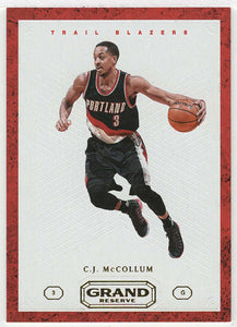 C.J. McCollum - Minnesota Timberwolves (NBA Basketball Card) 2016-17 Panini Grand Reserve # 82 Mint