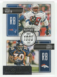 Curtis Martin - Terrell Davis - Class Reunion (NFL Football Card) 2016 Panini Playoff # CR-MD Mint