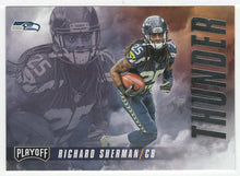 Load image into Gallery viewer, Richard Sherman - Earl Thomas - Seattle Seahawks - Thunder and Lightning (NFL Football Card) 2016 Panini Playoff # TL-ST Mint
