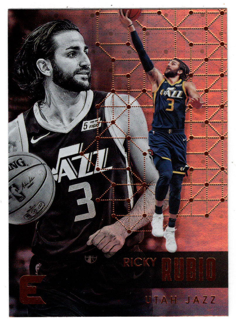 Ricky Rubio - Utah Jazz (NBA Basketball Card) 2017-18 Panini Essentials # 9 Mint