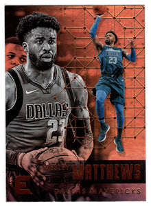 Wesley Matthews - Dallas Mavericks (NBA Basketball Card) 2017-18 Panini Essentials # 118 Mint