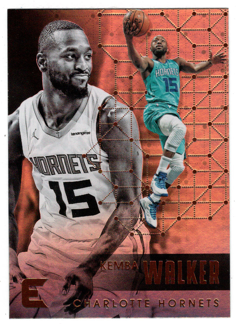 Kemba Walker - Charlotte Hornets (NBA Basketball Card) 2017-18 Panini Essentials # 156 Mint