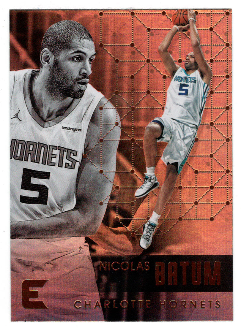 Nicolas Batum - Charlotte Hornets (NBA Basketball Card) 2017-18 Panini Essentials # 166 Mint