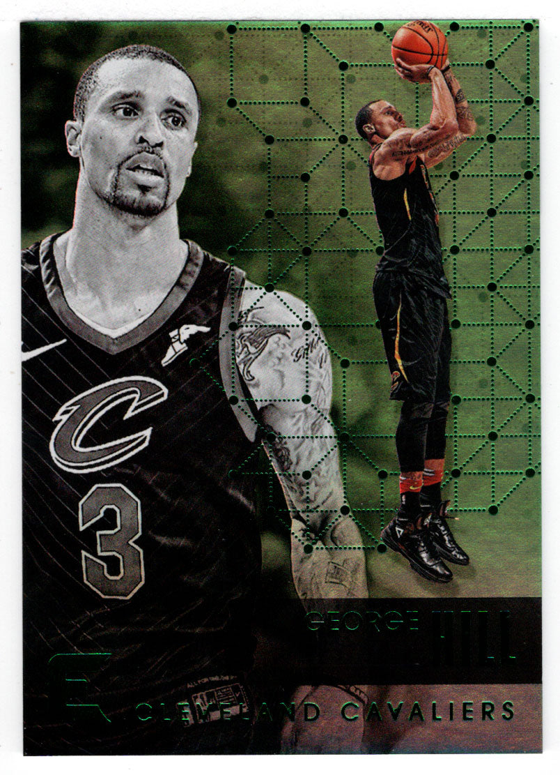 George Hill - Cleveland Cavaliers - Green Edition (NBA Basketball Card) 2017-18 Panini Essentials # 57 Mint