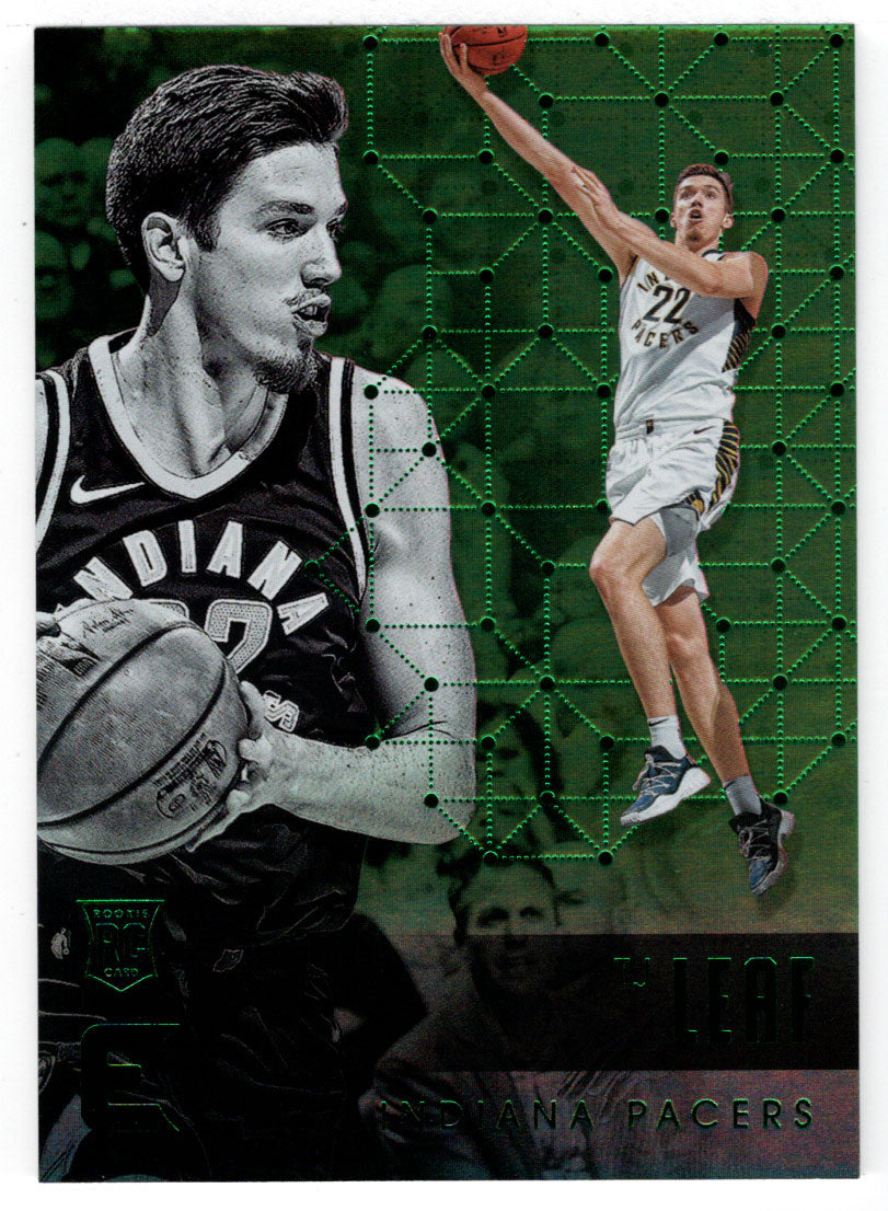 TJ Leaf - Indiana Pacers - Green Edition (NBA Basketball Card) 2017-18 Panini Essentials # 191 Mint