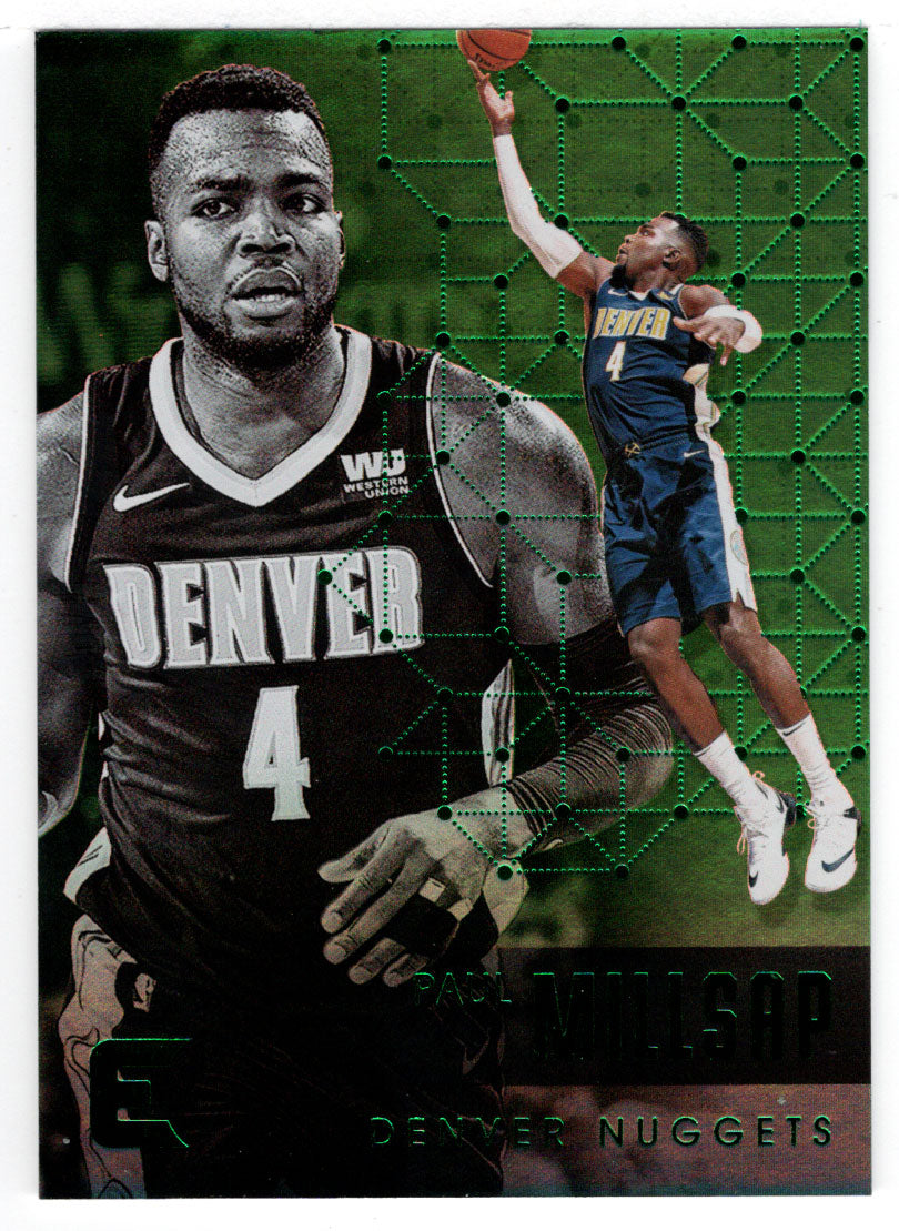 Paul Millsap - Denver Nuggets - Green Edition (NBA Basketball Card) 2017-18 Panini Essentials # 191 Mint