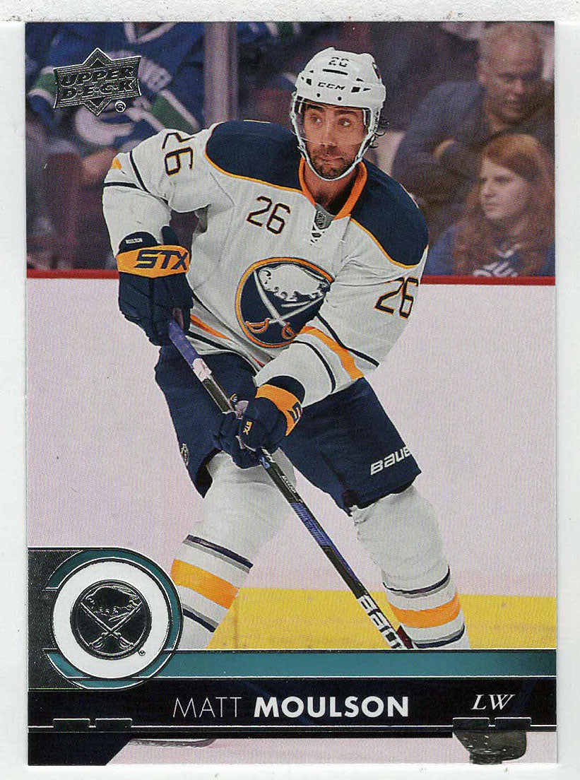 Matt Moulson - Buffalo Sabres (NHL Hockey Card) 2017-18 Upper Deck # 22 Mint