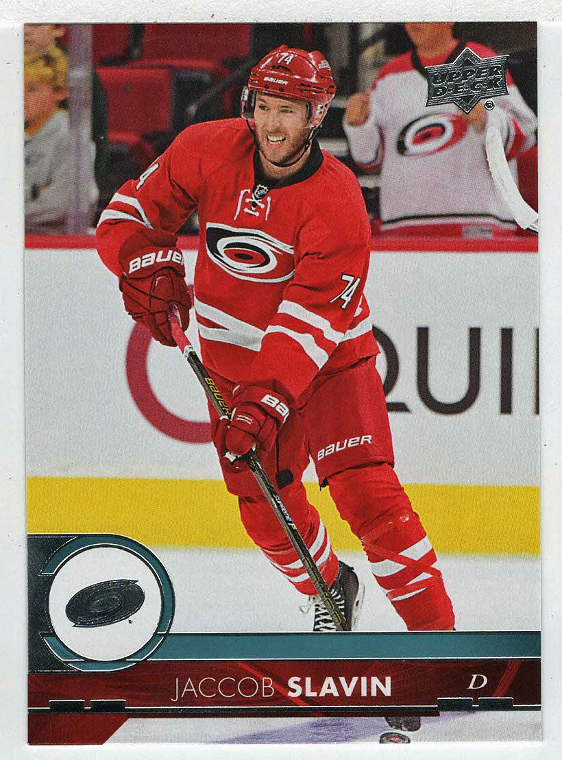 Jaccob Slavin - Carolina Hurricanes (NHL Hockey Card) 2017-18 Upper Deck # 33 Mint